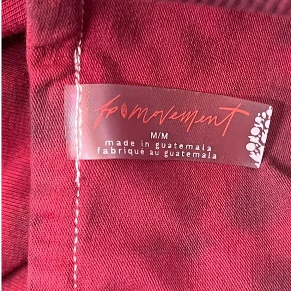 NEW Free People Movement Hot Shot Mini Dress Custom Tie Dye Red & Charcoal SZ M - Picture 6 of 11